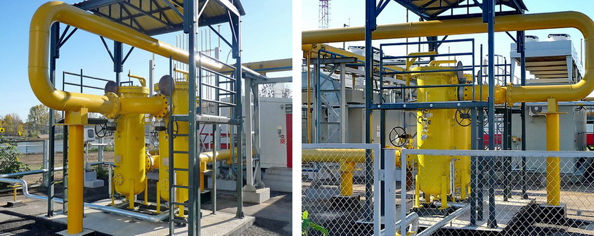 Additional gas filtration (fine purification) unit